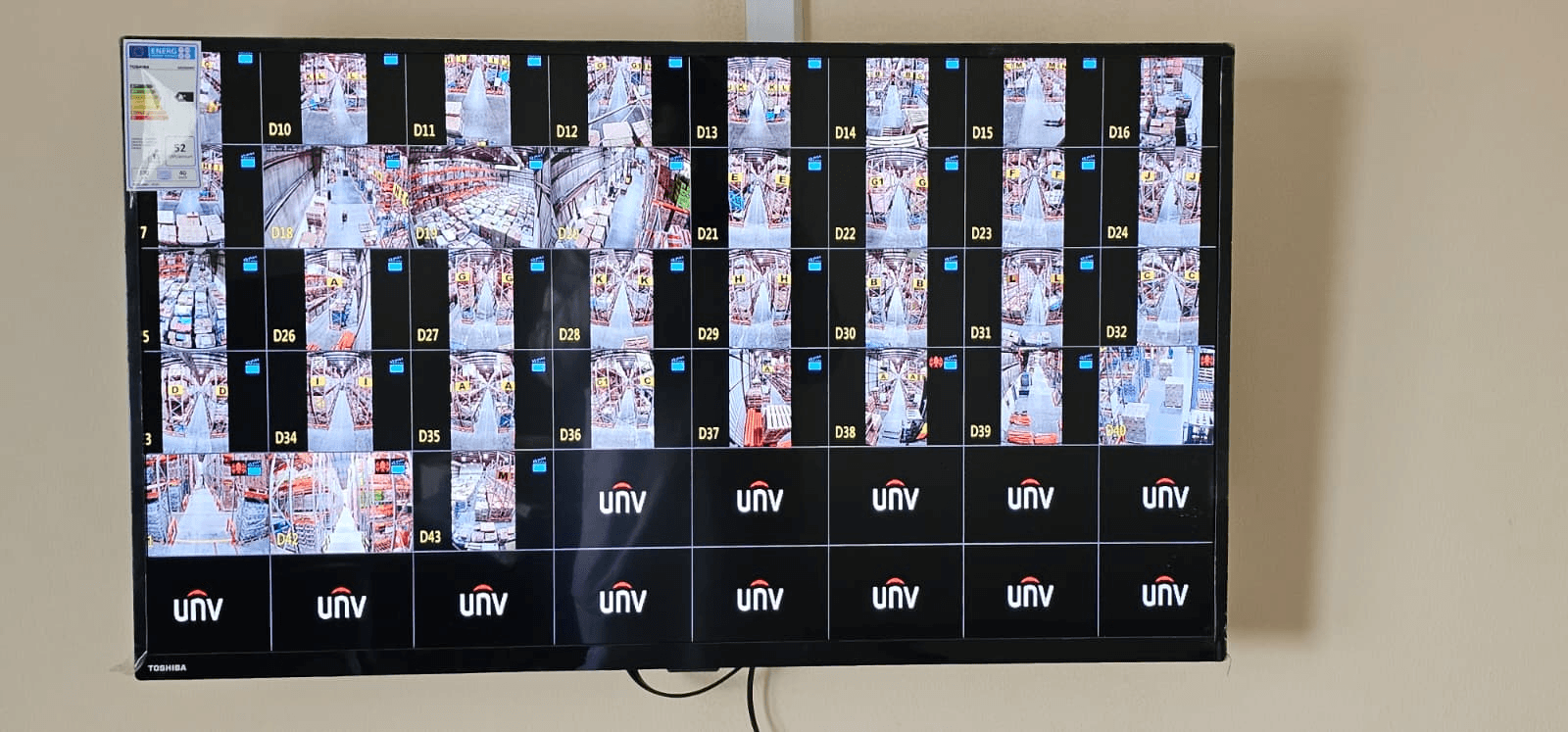 Warehouse CCTV and network installation project by UltraTech Kuwait