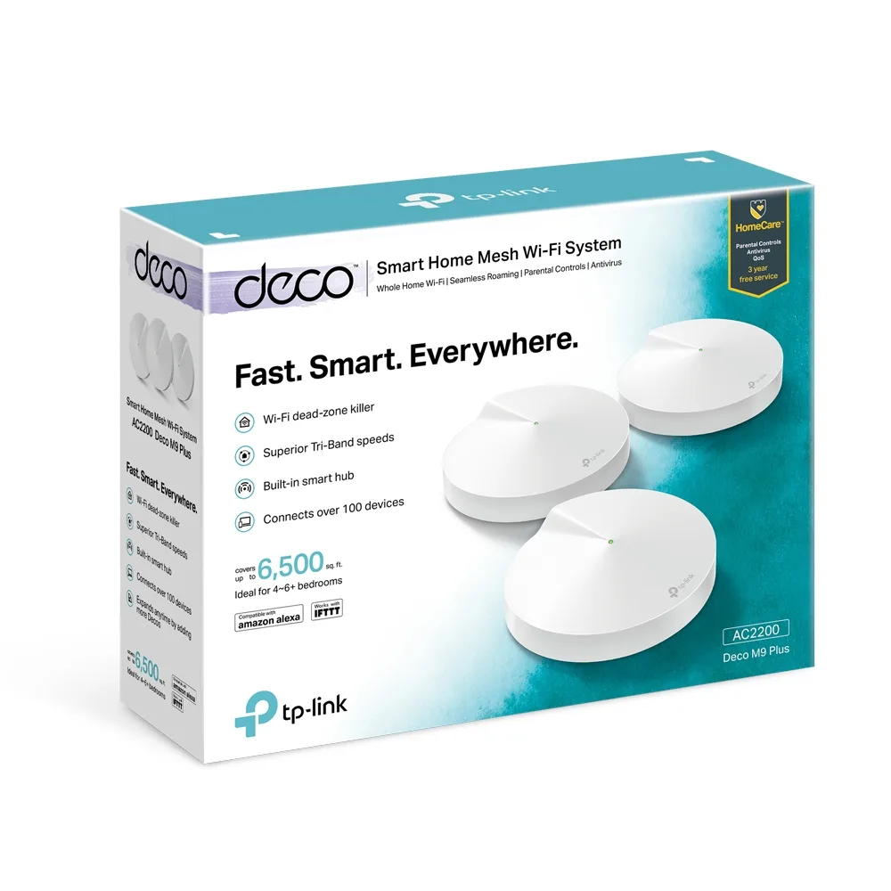 TP-Link Deco M9 Plus AC2200 Whole Home Mesh Wi-Fi System — TP-Link