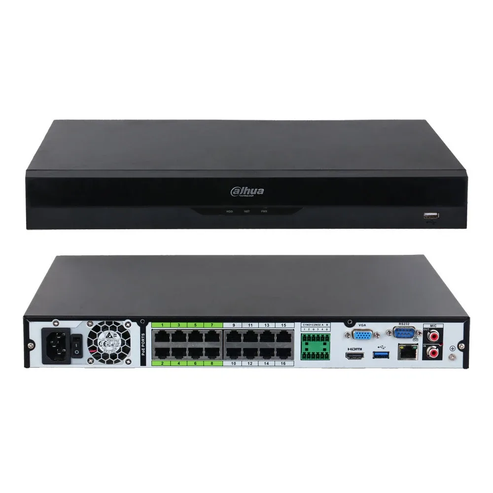 Dahua NVR5216-EI 16CH 1U 2HDD WizSense Network Video Recorder — Dahua Technology