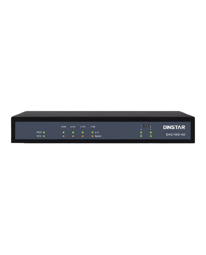 Dinstar DAG1000-4O 4-Port FXO Analog VoIP Gateway — Dinstar