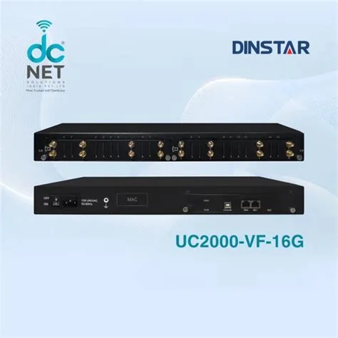 Dinstar UC2000-VF 16-Channel GSM/VoLTE VoIP Gateway — Dinstar