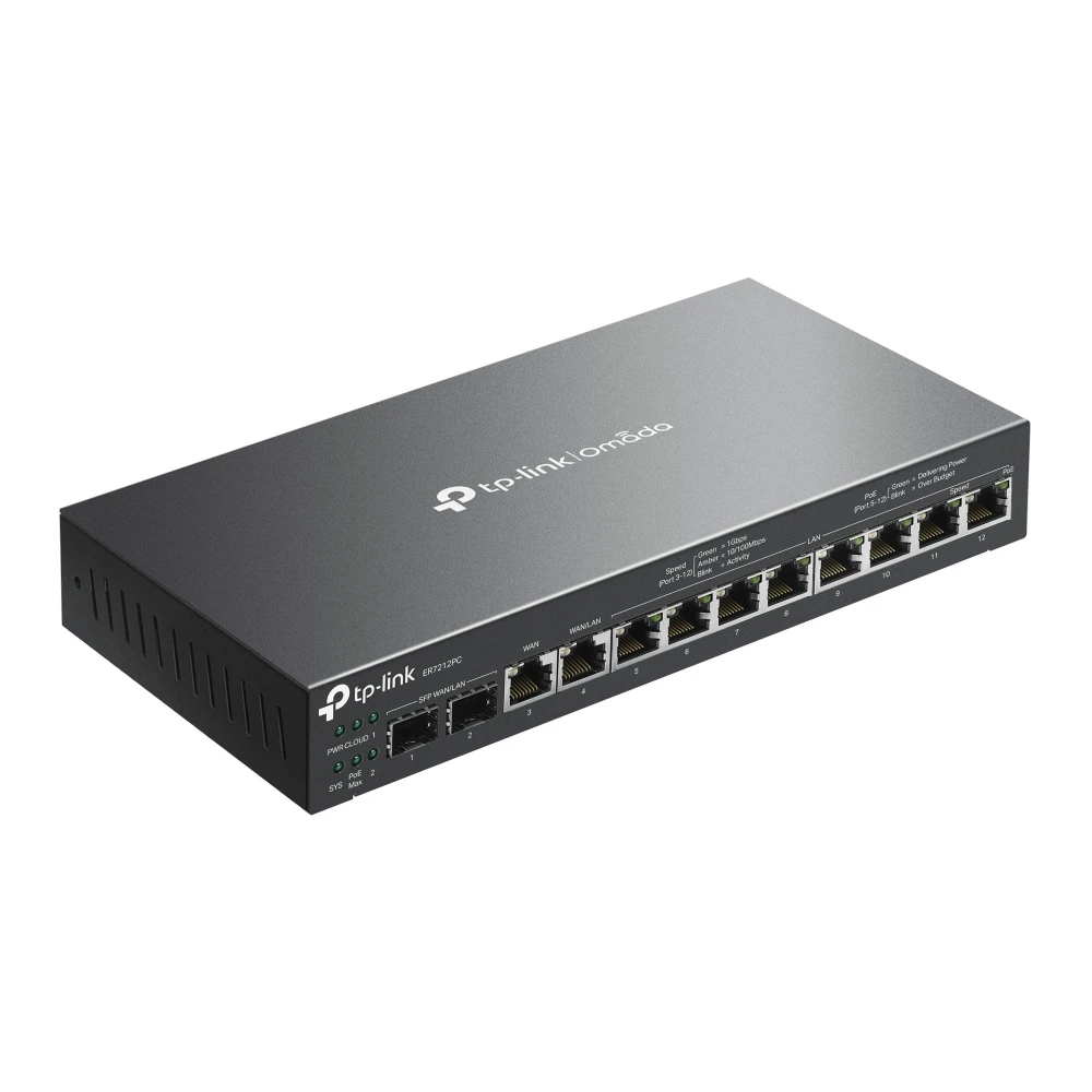 TP-Link ER7212PC SafeStream Gigabit Multi-WAN PoE+ VPN Router - Image 1