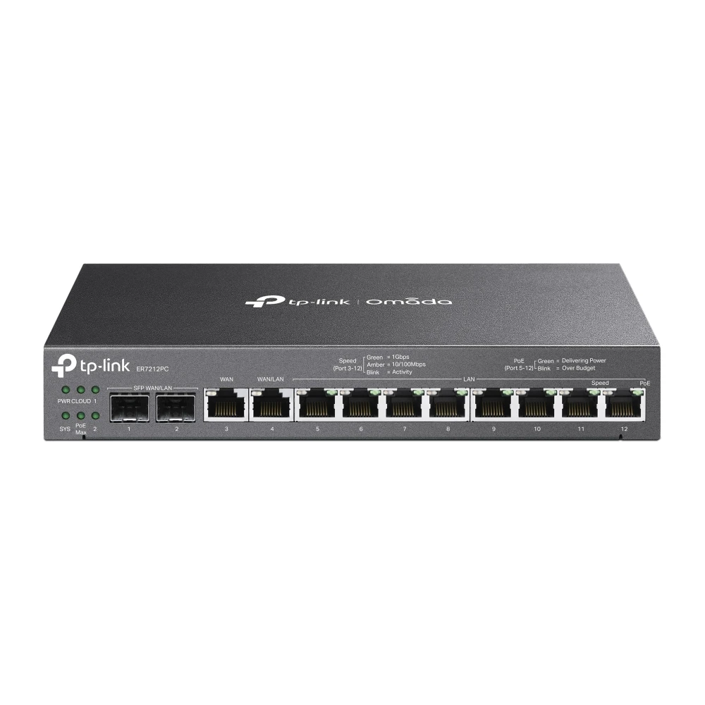 TP-Link ER7212PC SafeStream Gigabit Multi-WAN PoE+ VPN Router