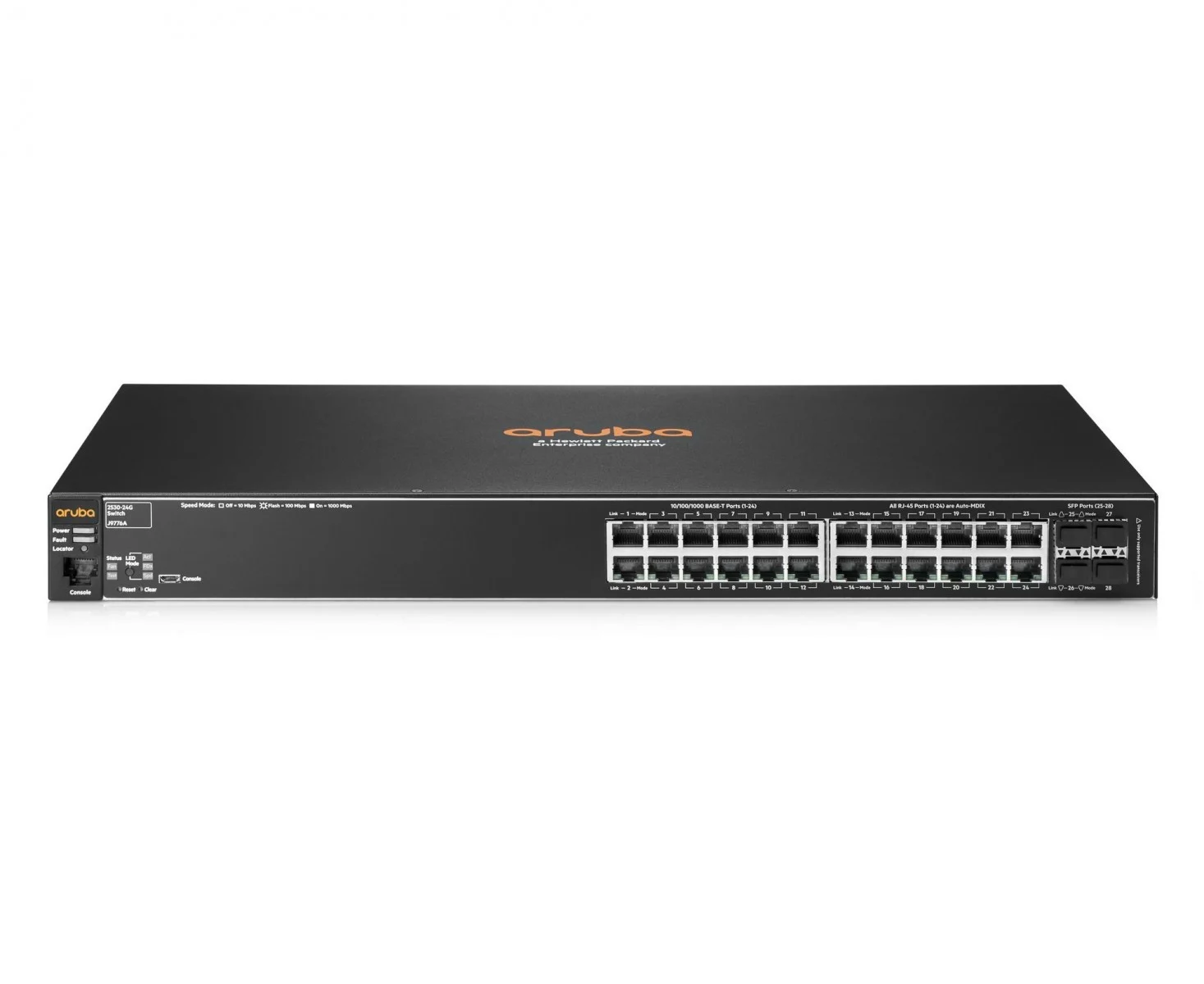 Aruba 2530 8-Port 10/100 PoE+ Switch — Aruba
