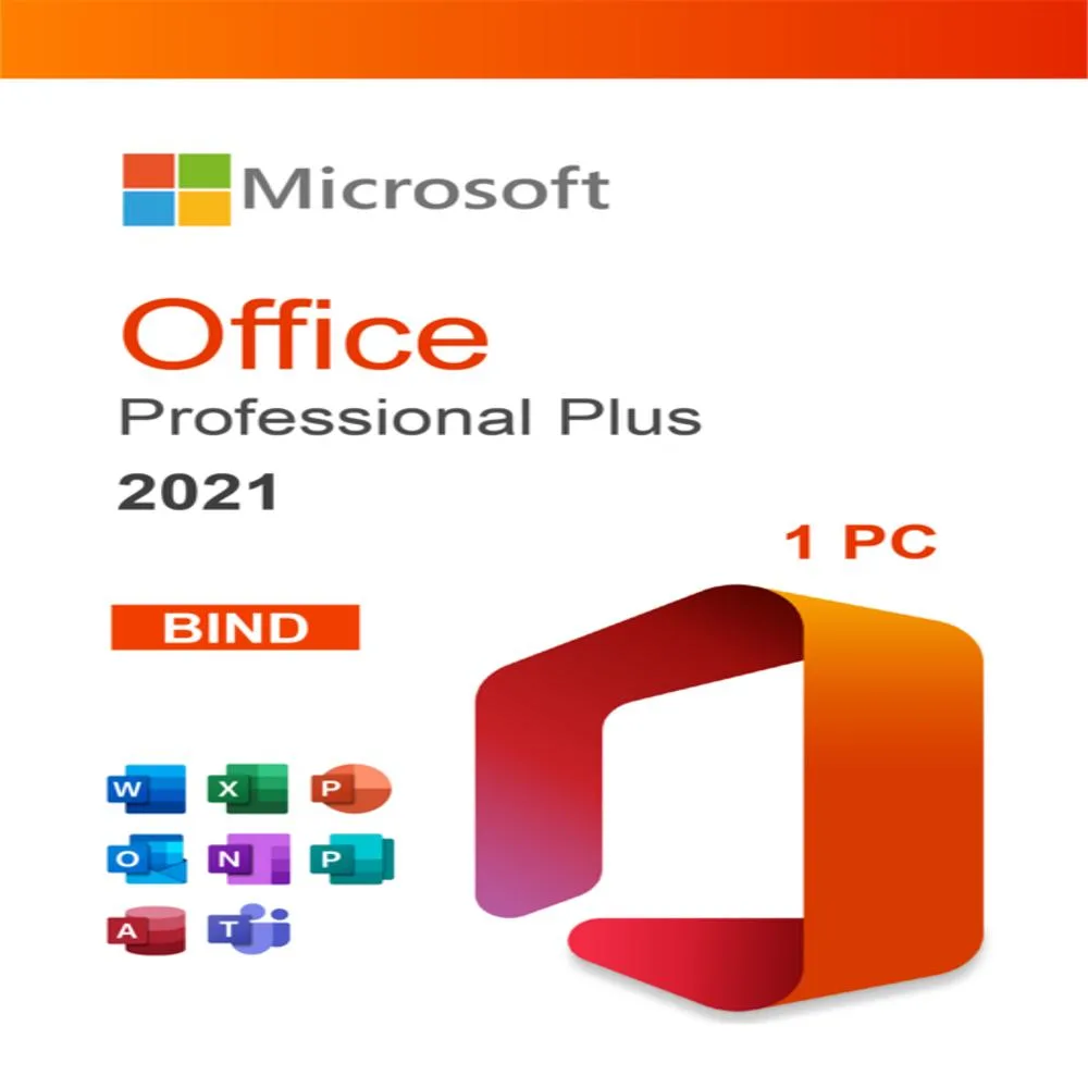 Office 2021 Professional Plus Key (1 PC Bind Account) (Account Bound) — Microsoft Corporation