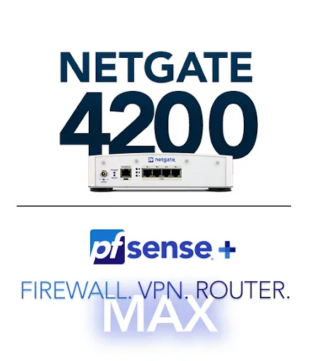 Netgate 4200 MAX pfSense+ Security Gateway — Netgate