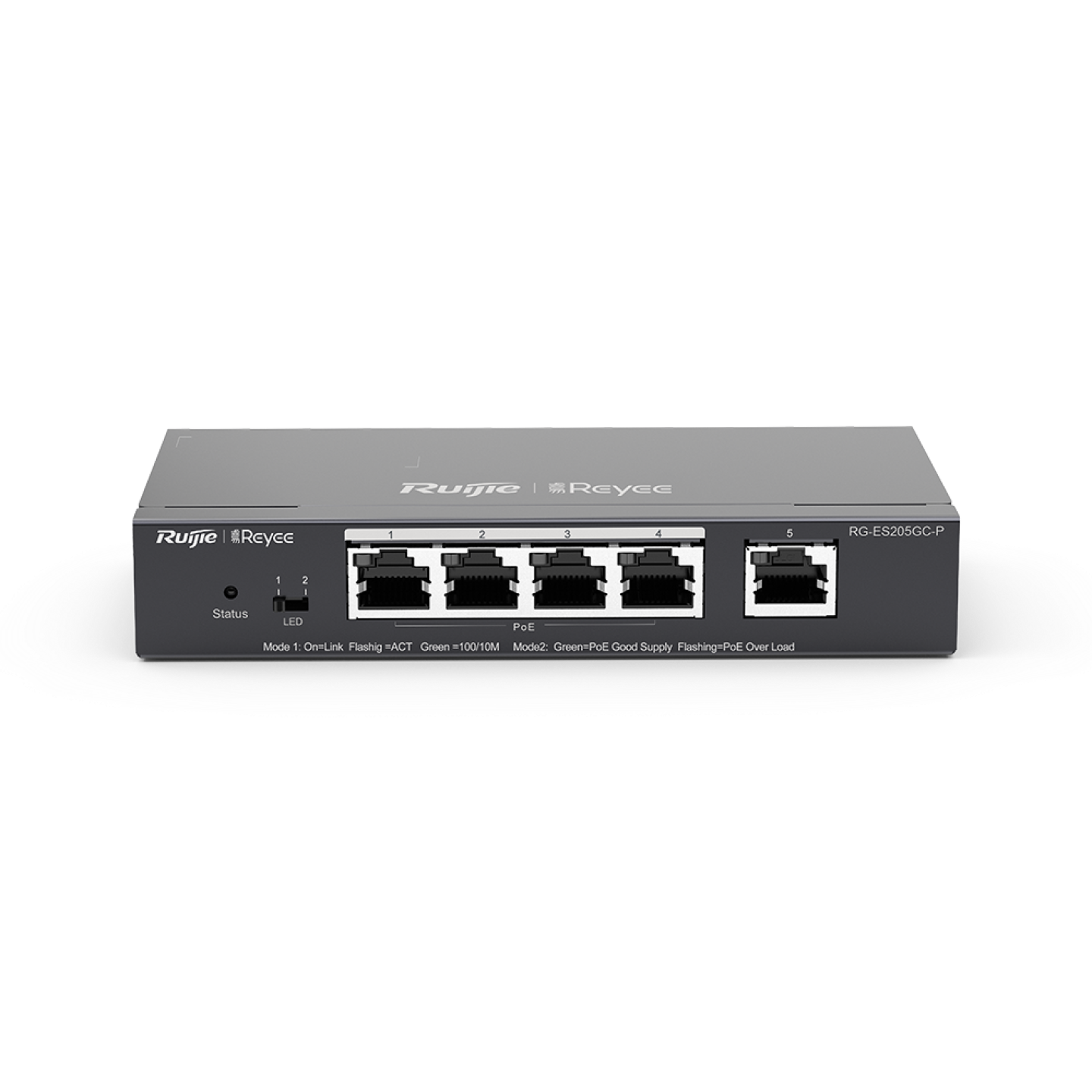 Ruijie Reeye RG-ES205GC-P 5-Port CCTV Smart PoE+ Switch — Ruijie Reeye