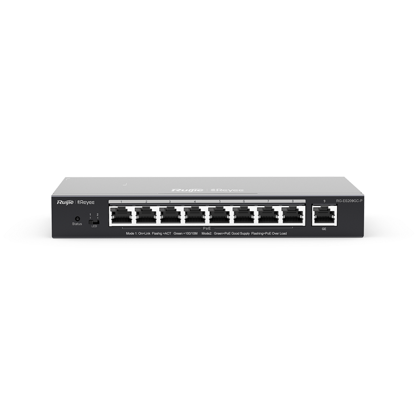 Ruijie Reeye RG-ES209GC-P 9-Port CCTV Smart PoE+ Switch — Ruijie Reeye