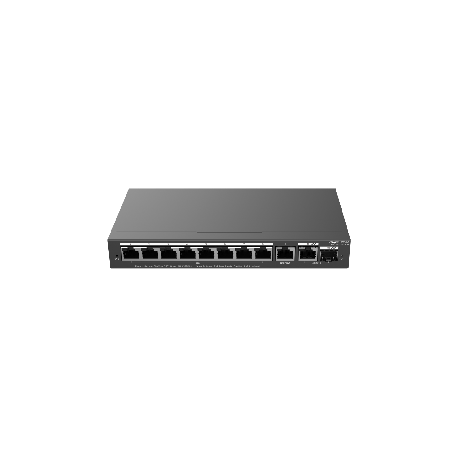 Ruijie Reeye RG-ES210GS-P 10-Port CCTV Smart PoE+ Switch with SFP — Ruijie Reeye