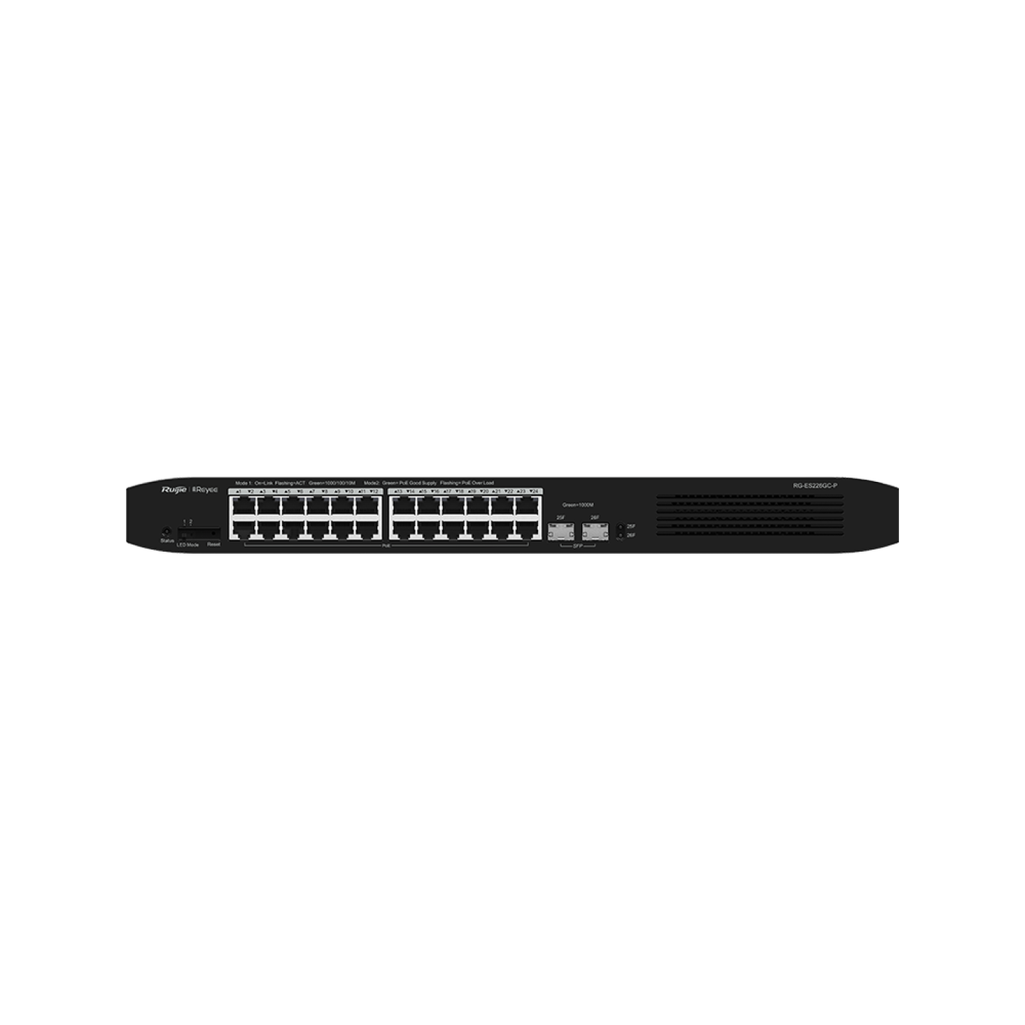 Ruijie Reeye RG-ES226GC-P 26-Port CCTV Smart PoE+ Switch — Ruijie Reeye