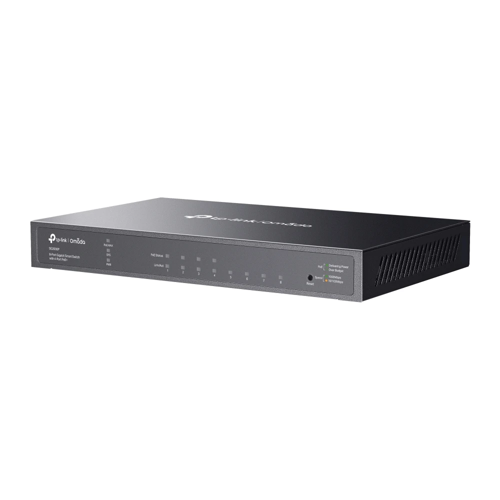 TP-Link SG2008P Omada 8-Port Gigabit Smart Switch with 4-Port PoE+ - Image 2
