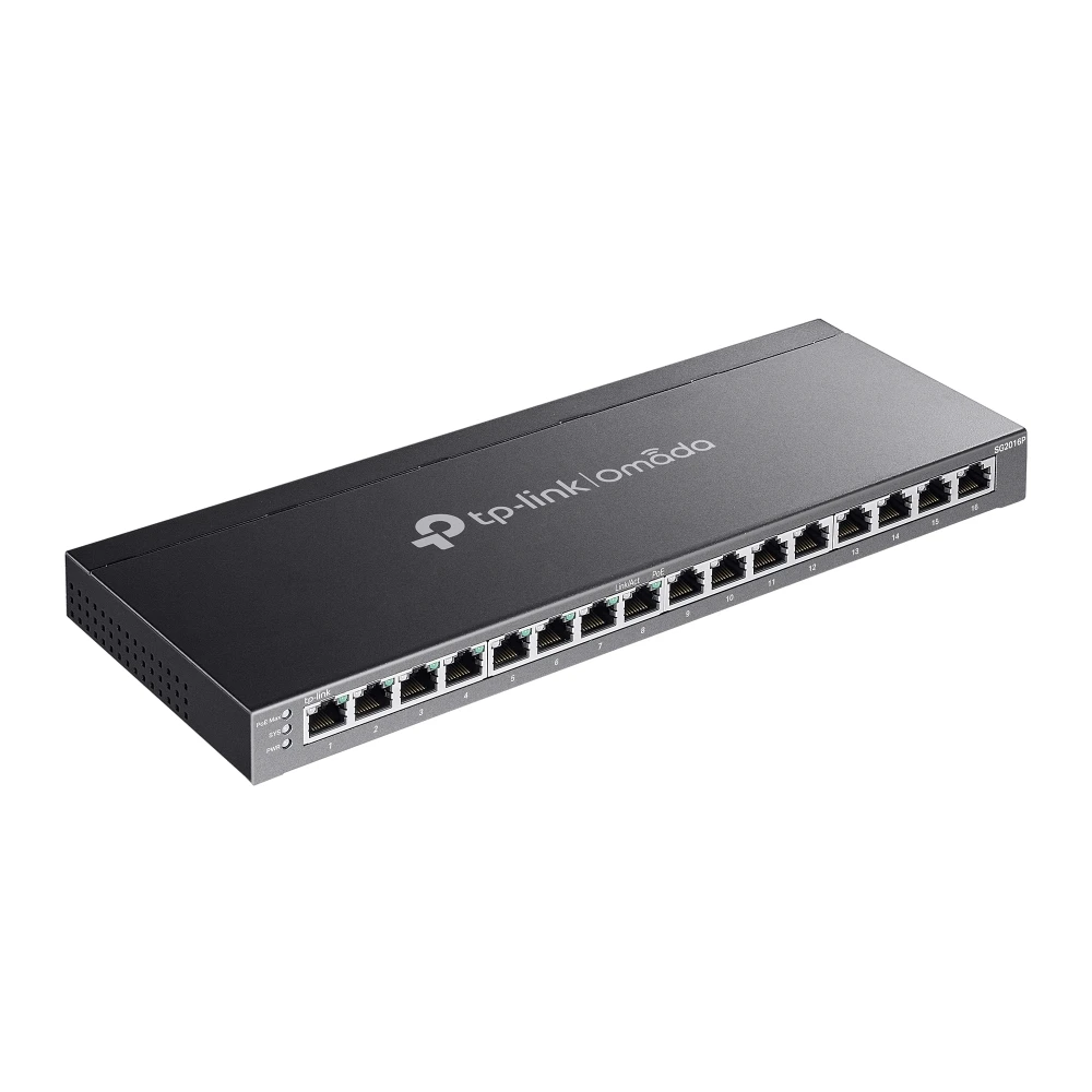 TP-Link SG2016P Omada 16-Port Gigabit Smart Switch with 8-Port PoE+ - Image 3