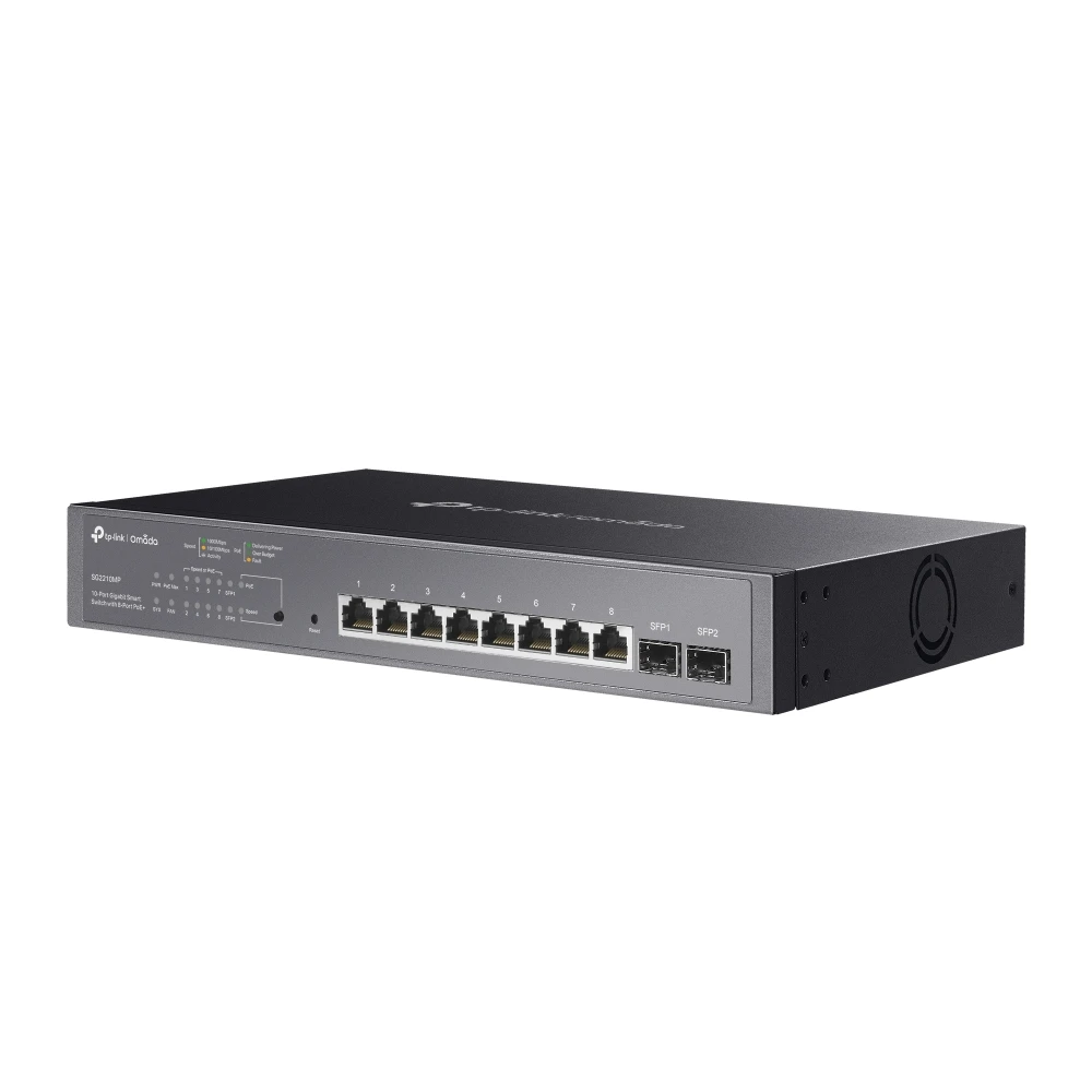 TP-Link SG2210MP Omada 10-Port Gigabit Smart Switch with 8-Port PoE+ - Image 2