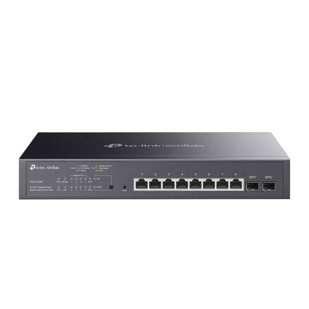 TP-Link SG2210MP Omada 10-Port Gigabit Smart Switch with 8-Port PoE+