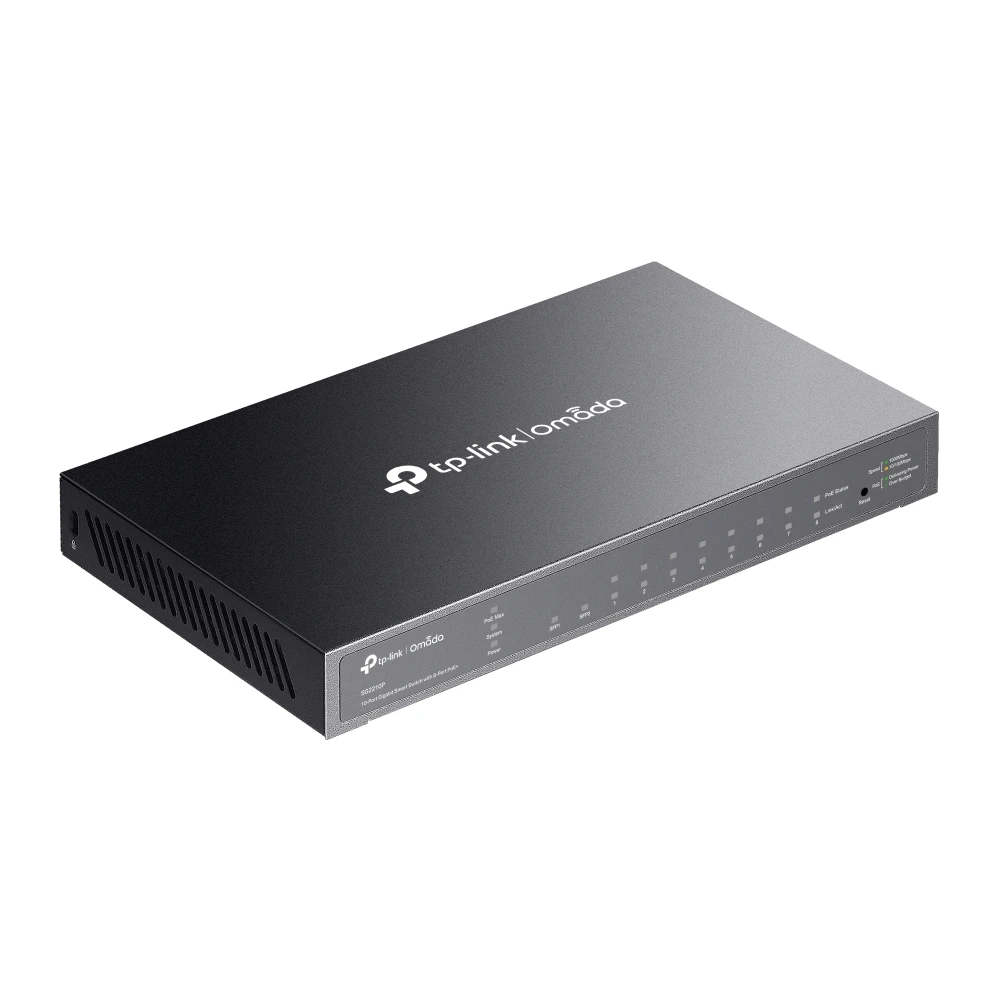 TP-Link SG2210P Omada 10-Port Gigabit Smart Switch with 8-Port PoE+ - Image 3