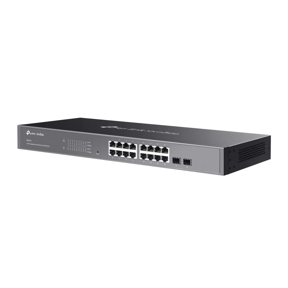 TP-Link SG2218 Omada 16-Port Gigabit Smart Switch with 2 SFP Slots - Image 2