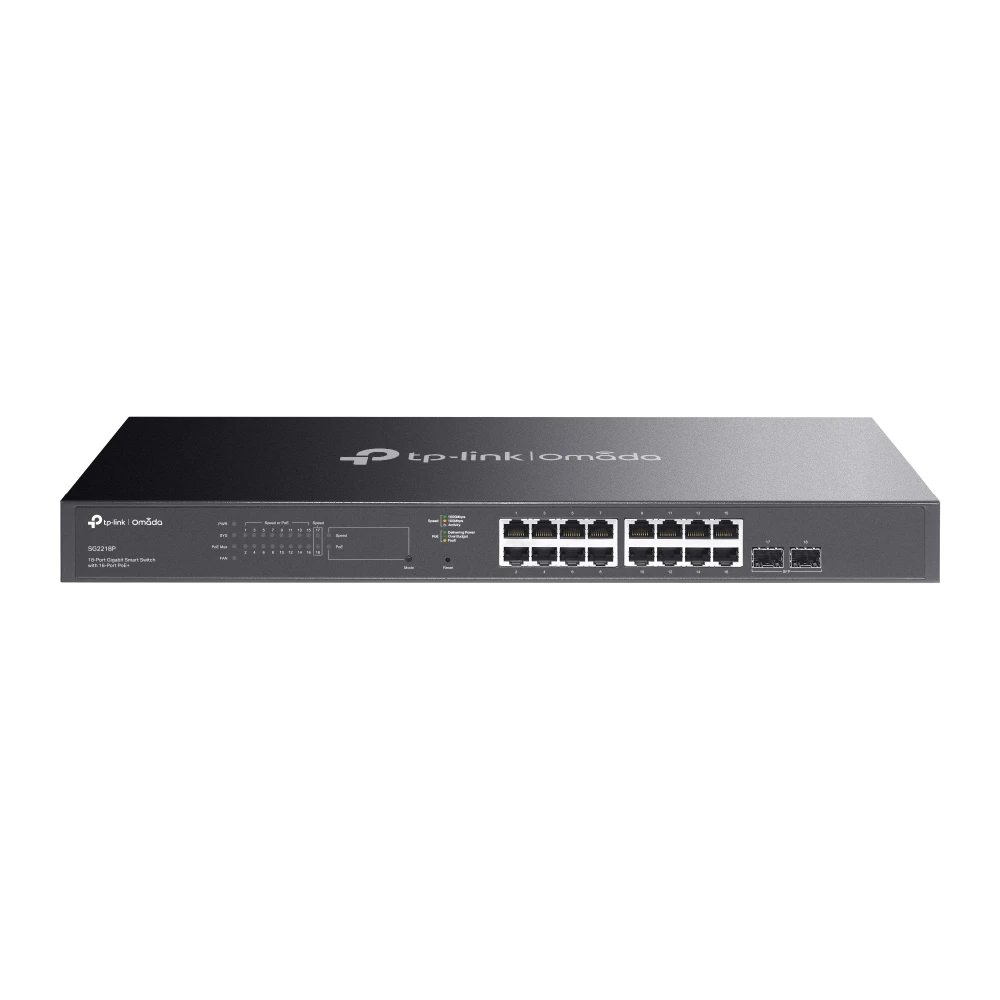 TP-Link SG2218P Omada 18-Port Gigabit Smart Switch with 16-Port PoE+
