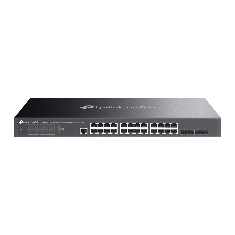 TP-Link SG3428 Omada 24-Port Gigabit L2+ Managed Switch with 4 SFP Slots — TP-Link