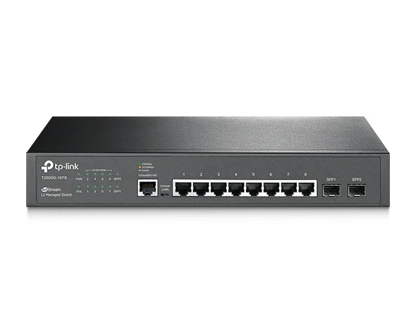 TP-Link JetStream T2500G-10TS 8-Port Gigabit Smart Managed Switch — TP-Link